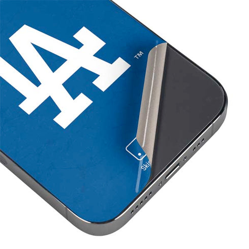 MLB Los Angeles Dodgers - Solid Distressed iPhone 14 Pro Skin